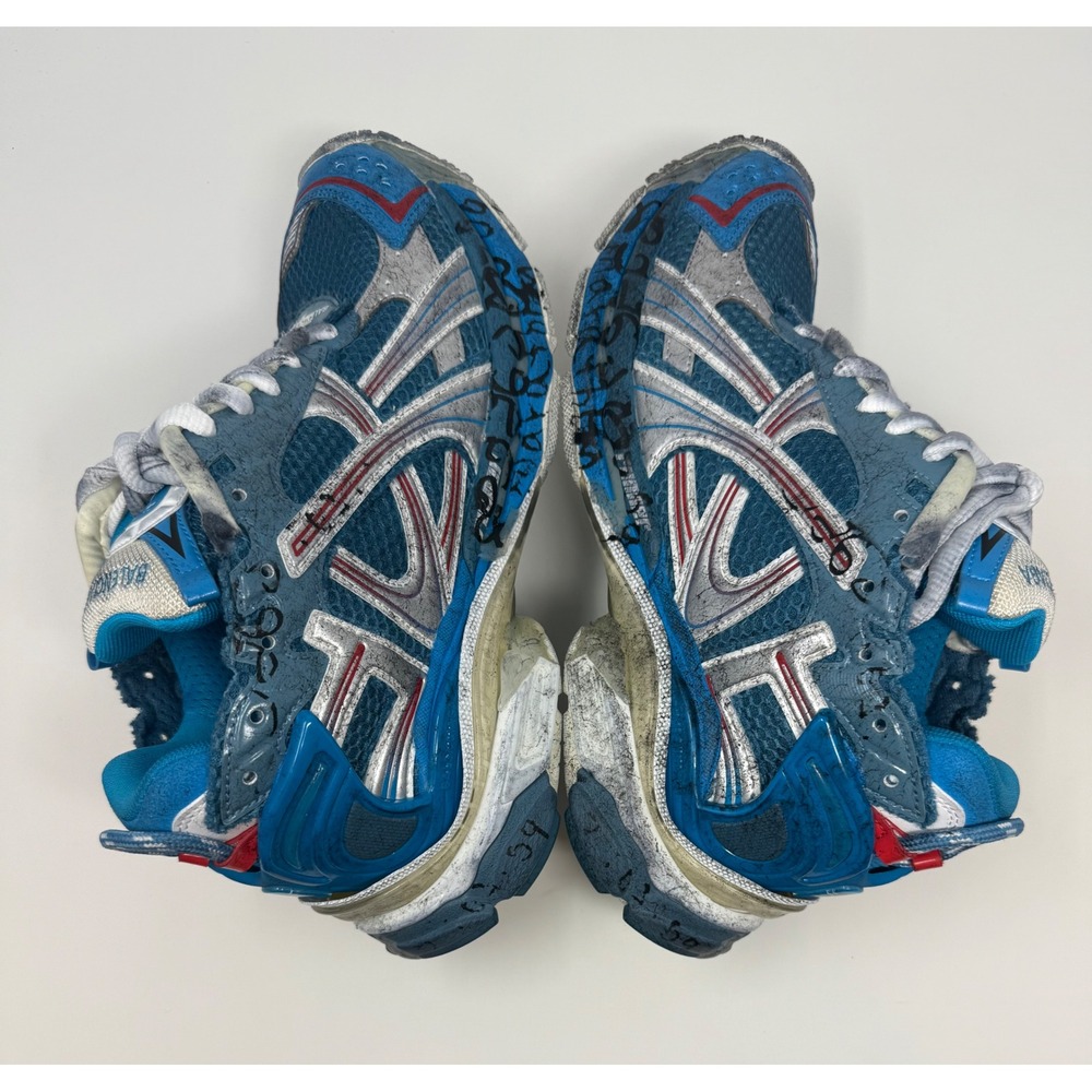 Balenciaga Marathon Runner Sneaker Blue Unreleased Demna Size 7 US 40 EU - Picture 3 of 10